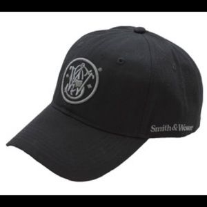 Smith and Wesson Black Hat with OD Green Logo